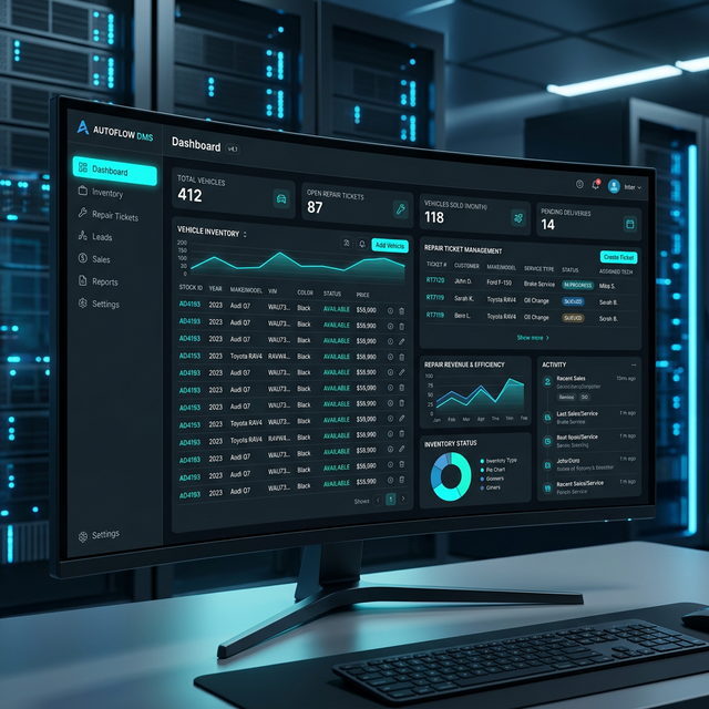 頂級車廠經銷商數位平台系統畫面