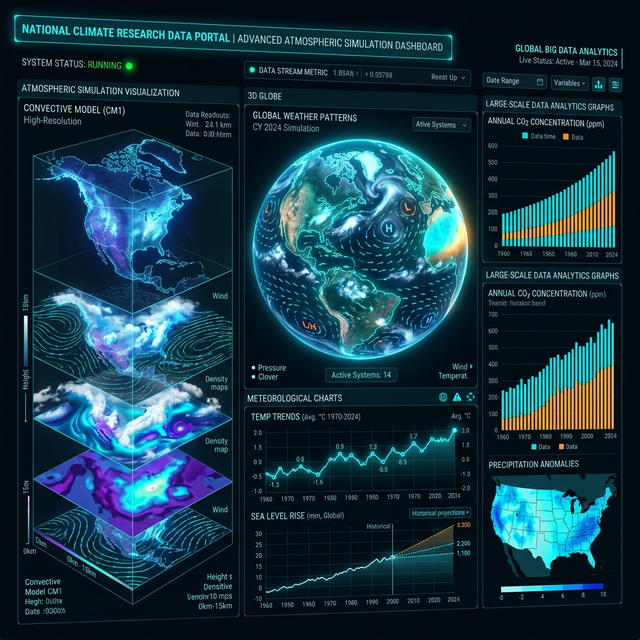 國家級巨量氣候數據可視化儀表板